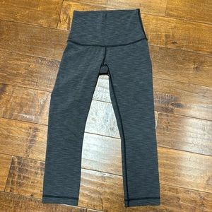 Lululemon exercise pants, color gray, 28 inch waist